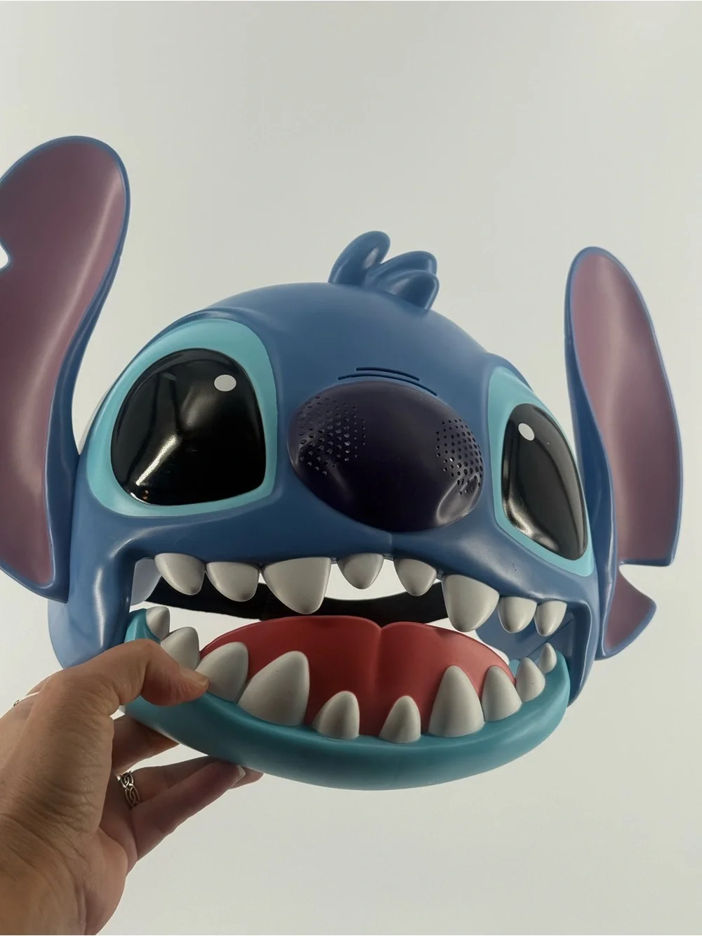 Disney Stitch Talking Mask with 25+ Sounds Phrases Interactive Character Costume